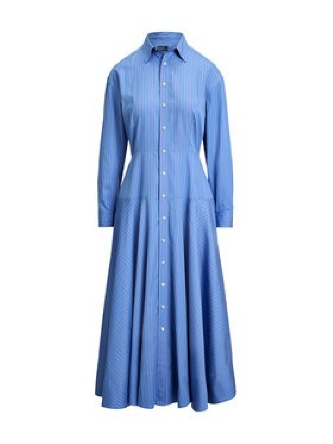 Polo Ralph Lauren Sukienka koszulowa 211A96356001 Błękitny Regular Fit