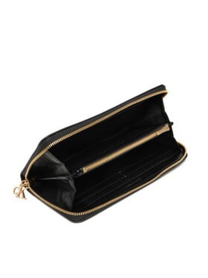 Calvin Klein Portfel Ck Large Zip Around LV04F1093G Czarny