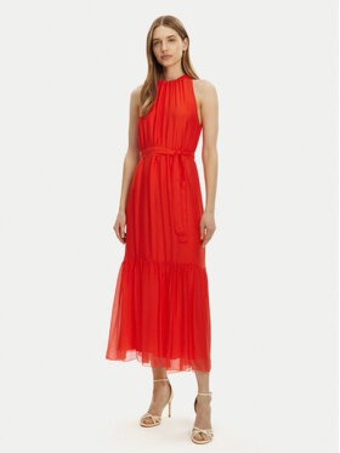 Haveone Sukienka letnia AFF-N004 Pomarańczowy Loose Fit