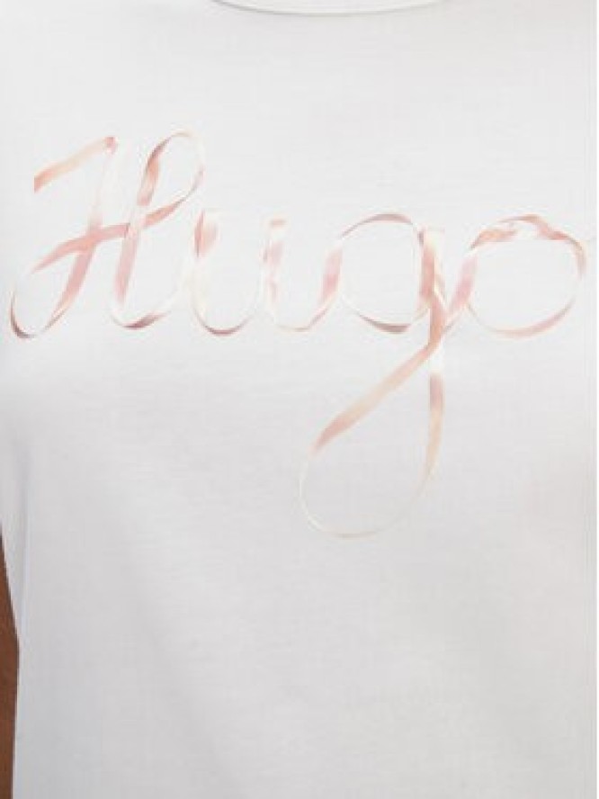 HUGO T-Shirt Damacia_5 50544868 Biały Regular Fit