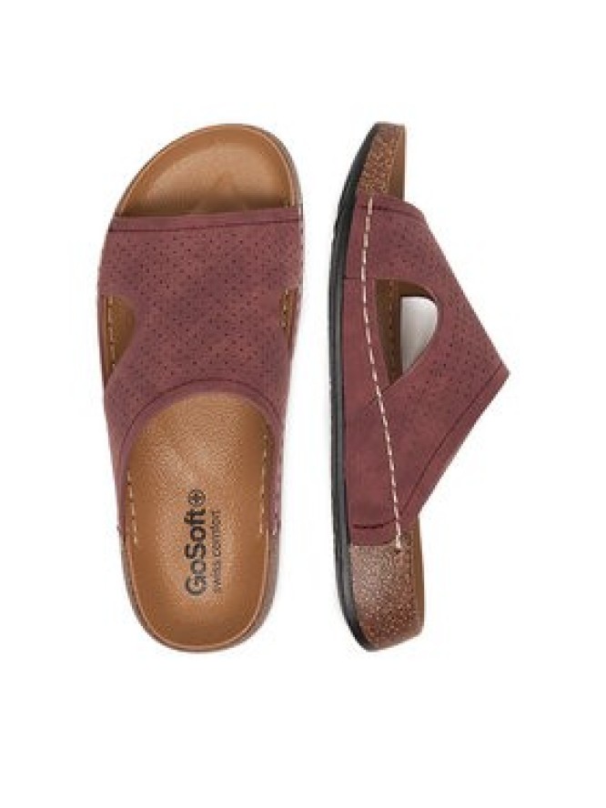 Go Soft Klapki CEO-W25701 Bordowy