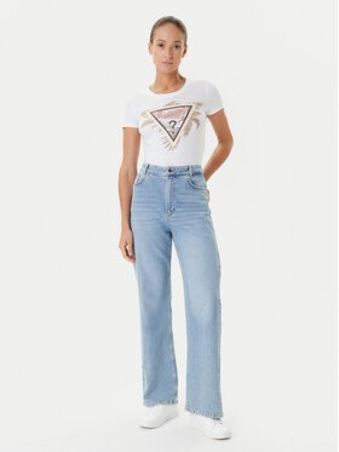 Guess T-Shirt W5YI13 J1314 Biały Regular Fit