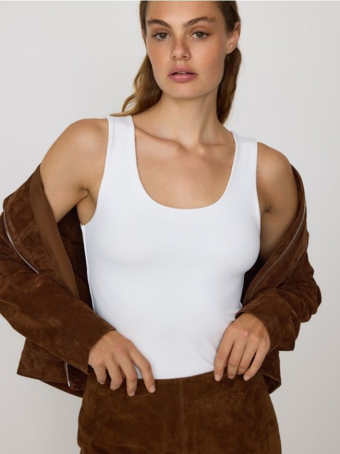 Gładki top - biały