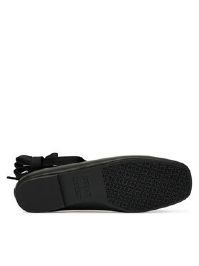 Tommy Jeans Baleriny Tjw Ballerina With Laces EN0EN02939 Czarny