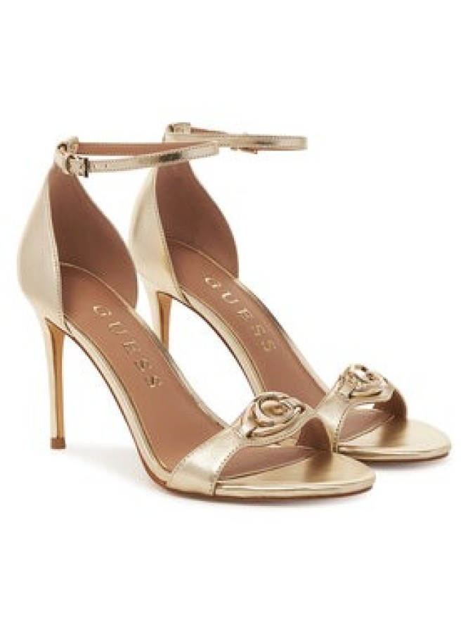 Guess Sandały FLTKAB LEM03 Złoty