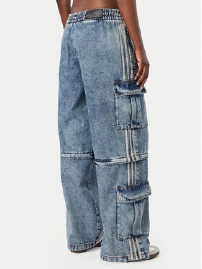 adidas Jeansy KQ6479 Niebieski Oversize