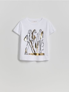 T-shirt z nadrukiem - biały