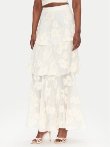 ACCESS FASHION Spódnica maxi 53-6025-558 Écru Regular Fit