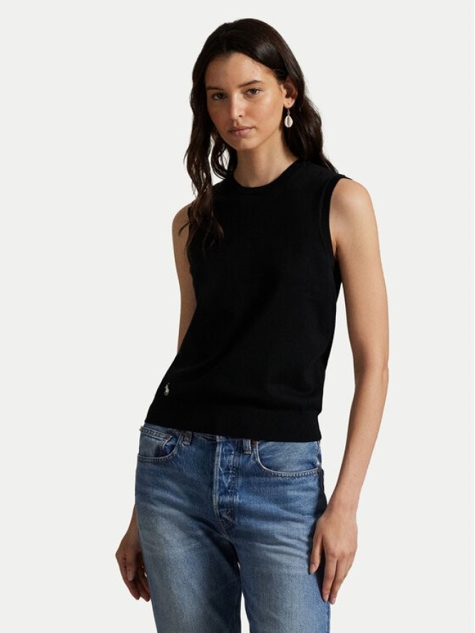 Polo Ralph Lauren Sweter 211972111001 Czarny Straight Fit