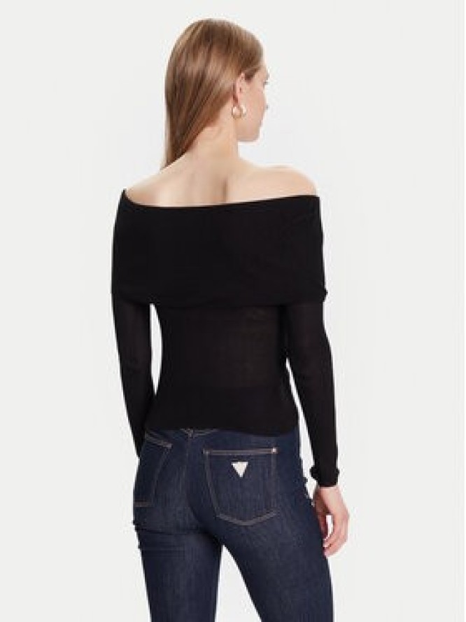 Guess Sweter W5BR48 Z0612 Czarny Slim Fit