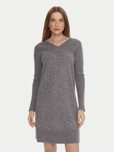 United Colors Of Benetton Sukienka dzianinowa 1044DV02C Szary Relaxed Fit