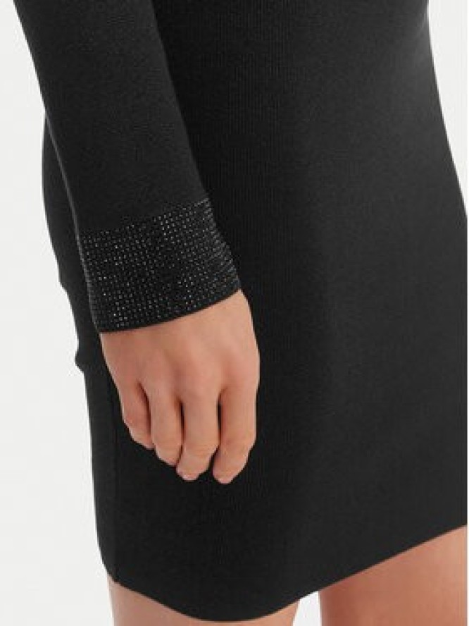 Guess Sukienka dzianinowa W6RK61 Z4842 Czarny Regular Fit