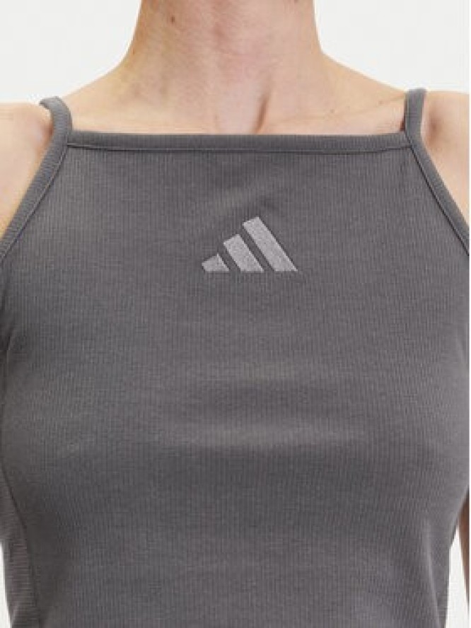 adidas Top ALL SZN Rib JJ1223 Szary Slim Fit