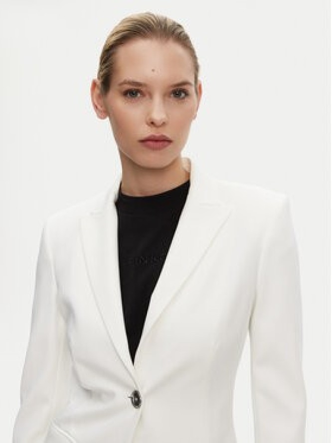 PINKO Marynarka 104903 A1L3 Biały Regular Fit