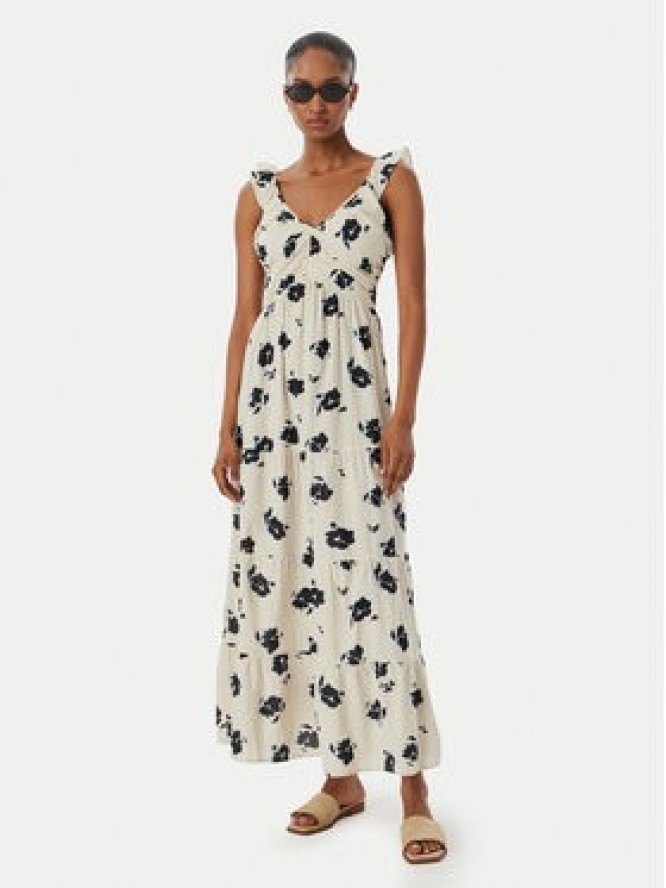 Vero Moda Sukienka letnia Dicthe 10341603 Beżowy Regular Fit