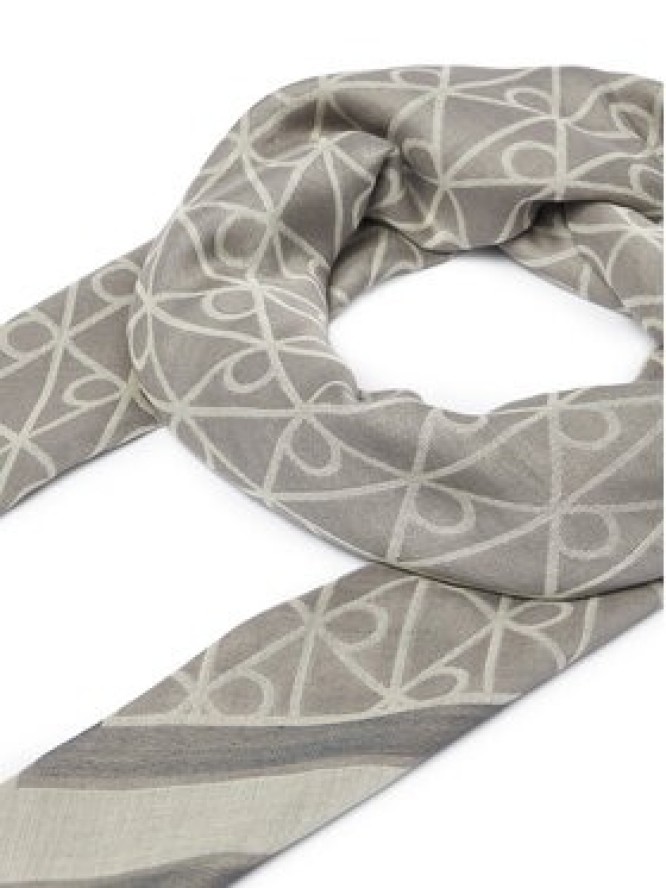 Calvin Klein Chusta Emblem Aop Jacquard Square Scarf LV04F8080G Granatowy