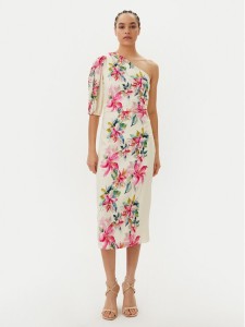 TWINSET Sukienka letnia 251LB2UDD Biały Regular Fit