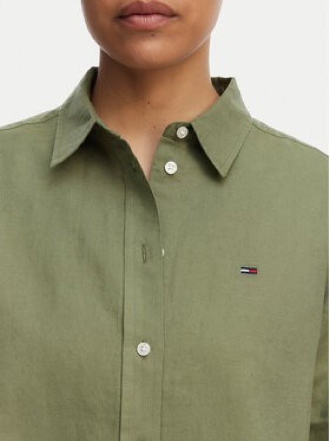 Tommy Jeans Koszula DW0DW22209 Zielony Relaxed Fit