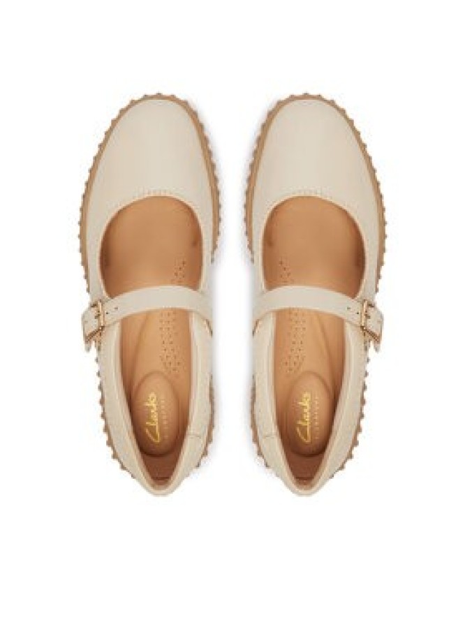 Clarks Półbuty Torhill Jane 26186305 Écru