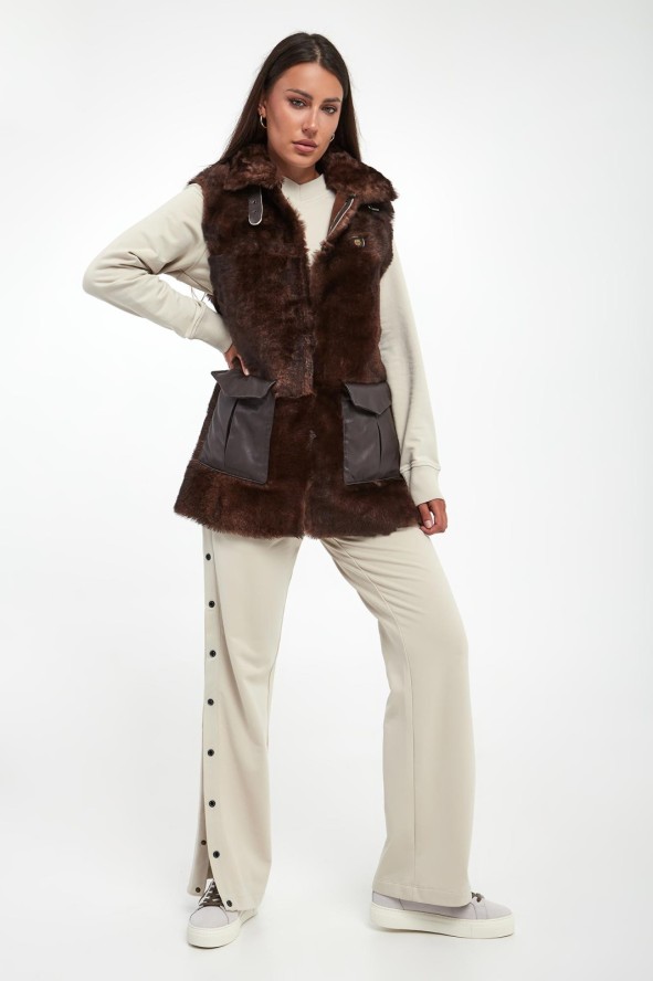 Kamizelka damska futrzana AERONAUTICA MILITARE