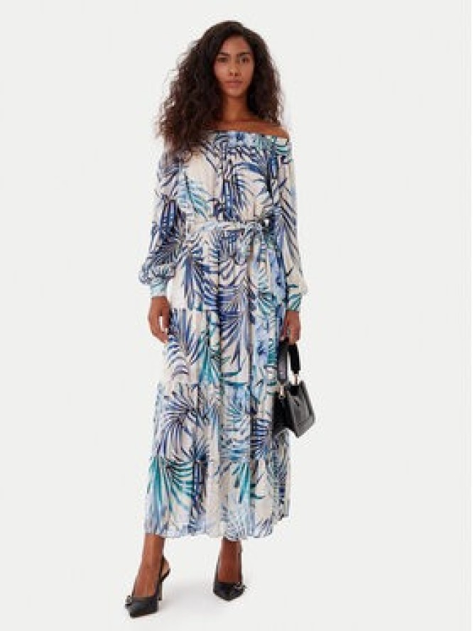 Guess Sukienka letnia W5GT16 WH9Z2 Niebieski Regular Fit