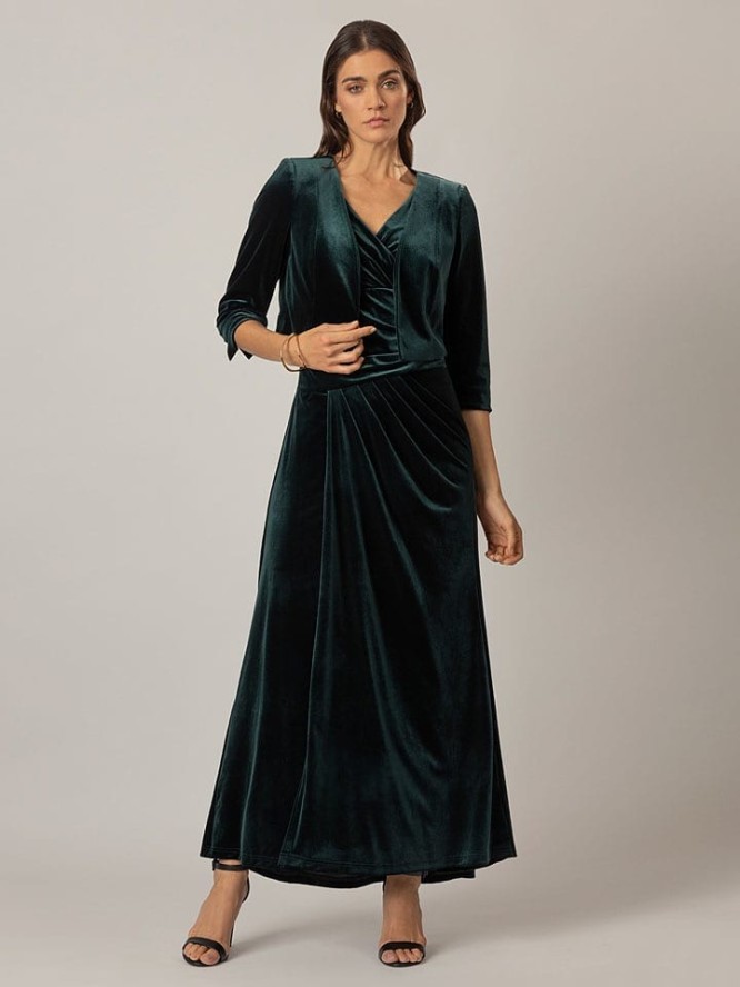 APART Aksamitne bolerko w kolorze ciemnozielonym rozmiar: 40