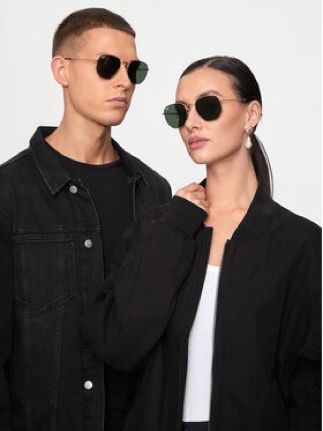 Ray-Ban Okulary przeciwsłoneczne Hexagonal 0RB3548N 001 Złoty