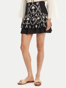 Devotion TWINS Spódnica mini Valiant 025.363G Czarny Regular Fit