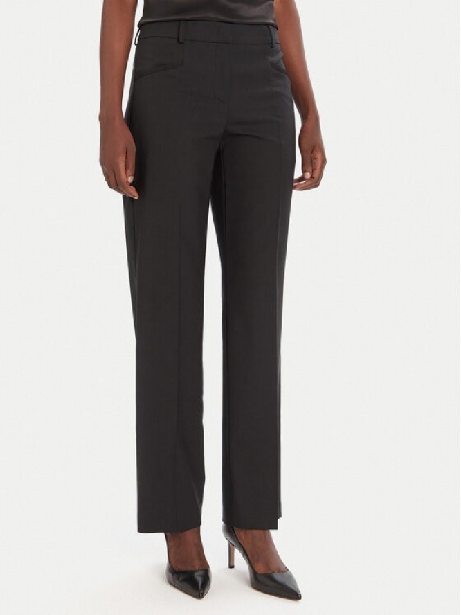 BOSS Spodnie materiałowe Tilda9 50546613 Czarny Straight Fit