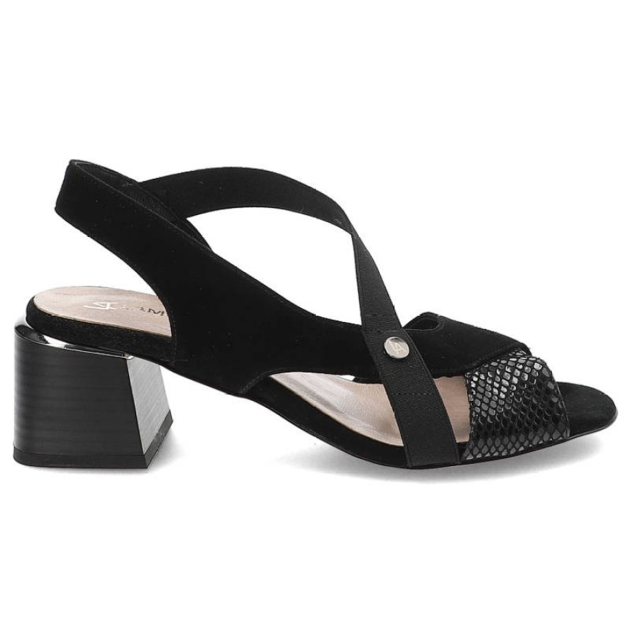 Czarne Sandały Lamanti Wygodne Buty Na Lato