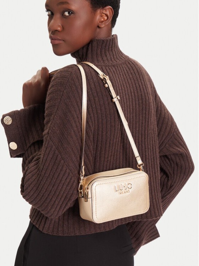 Liu Jo Torebka Ecs S camera Case AF5100 E0058 Złoty