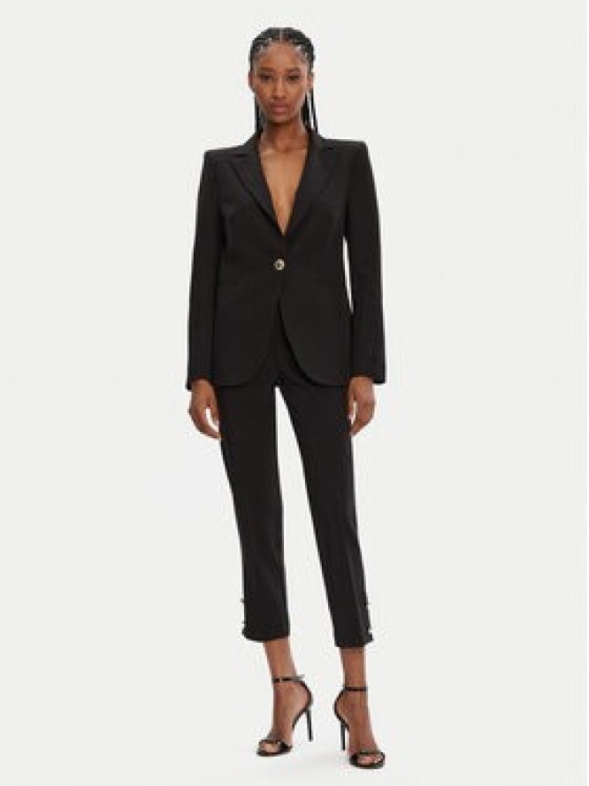 Rinascimento Marynarka CFC0122739003 Czarny Regular Fit