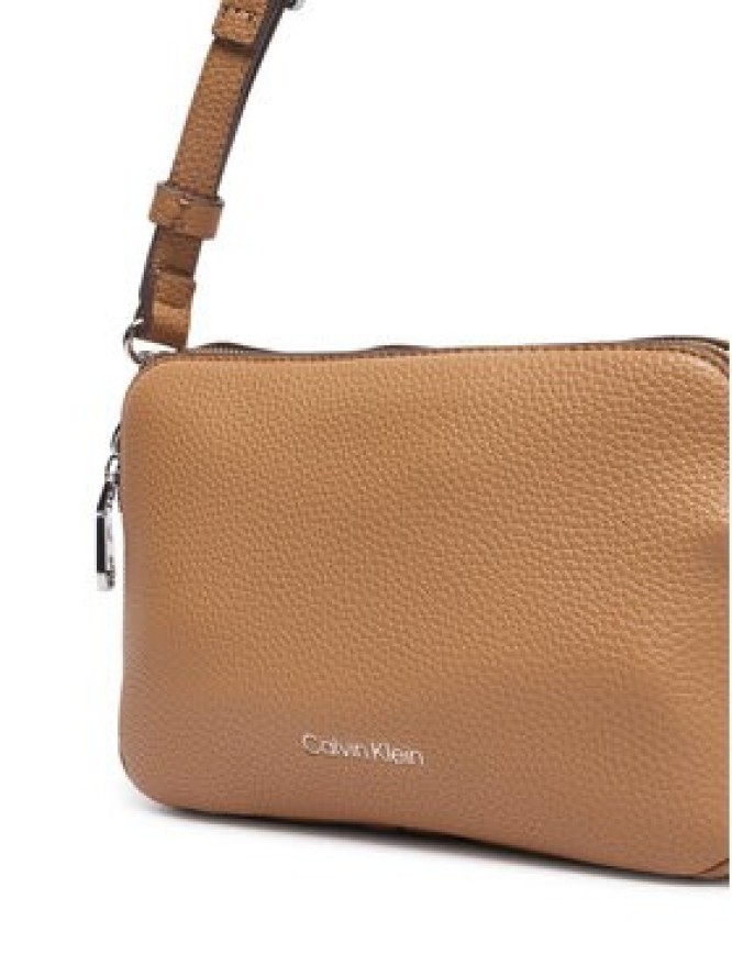 Calvin Klein Torebka Webbing 2X Strap Camera Bag LV04F3656G Beżowy