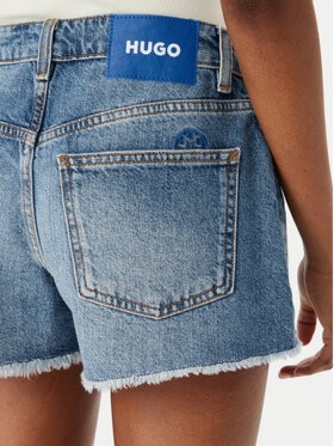 HUGO Szorty jeansowe Galimon 50561167 Niebieski Regular Fit