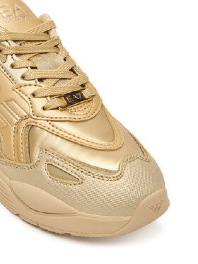 EA7 Emporio Armani Sneakersy 7X000306 AF18446 MZ147 Złoty