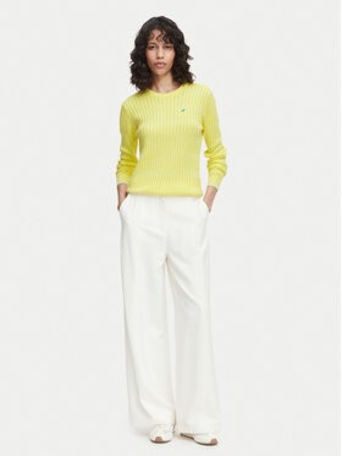 Beverly Hills Polo Club Sweter P-SS26W-M537390 Żółty Regular Fit