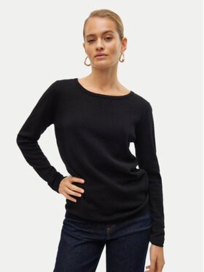 Vero Moda Sweter Care 10136644 Czarny Regular Fit