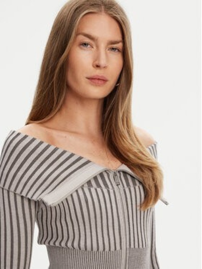 Guess Sukienka dzianinowa W5YK28 Z30I2 Szary Slim Fit