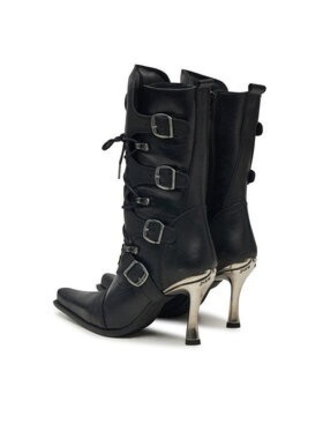 NEW ROCK Botki M-9373-S2 Czarny