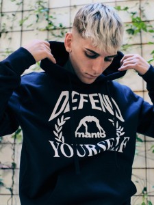 MANTO bluza z kapturem DEFEND granatowa