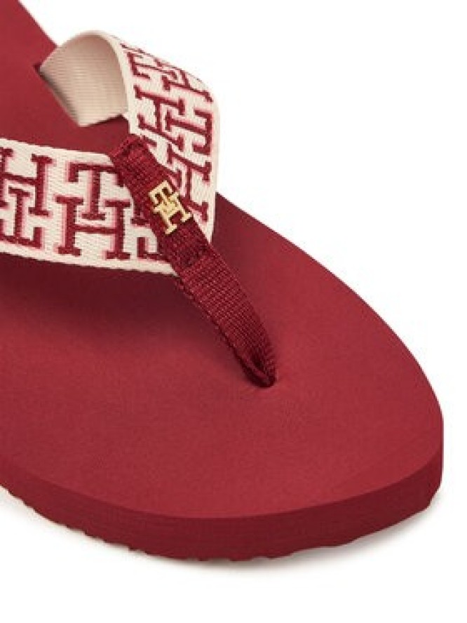 Tommy Hilfiger Japonki Corportate Sandal FW0FW09610 Czerwony