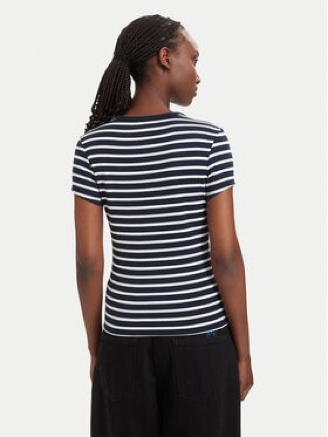 Tommy Jeans T-Shirt DW0DW17383 Granatowy Regular Fit