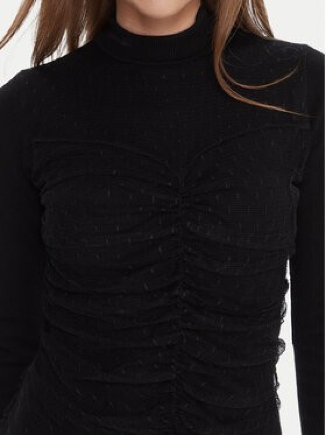 TWINSET Sukienka dzianinowa 252TT3262 Czarny Regular Fit