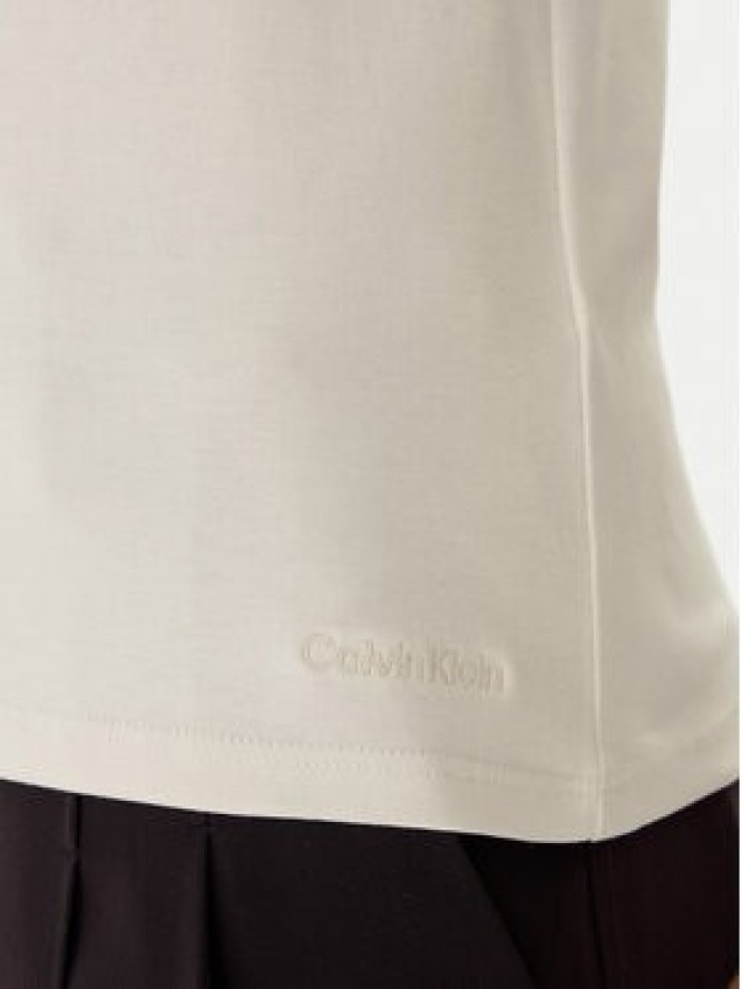 Calvin Klein T-Shirt LV044C216G Écru Regular Fit