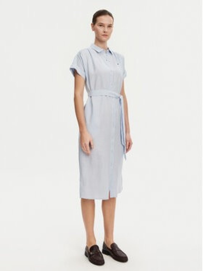 Tommy Hilfiger Sukienka koszulowa Ess WW0WW44653 Błękitny Regular Fit
