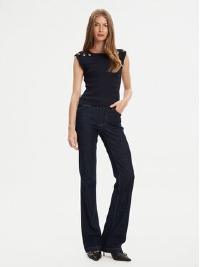 Guess Bluzka W5YR12 Z0130 Granatowy Regular Fit