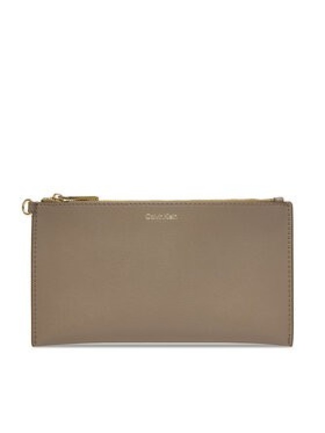 Calvin Klein Torebka Foil Logo Tote W/Pouch LV04F3274G Beżowy