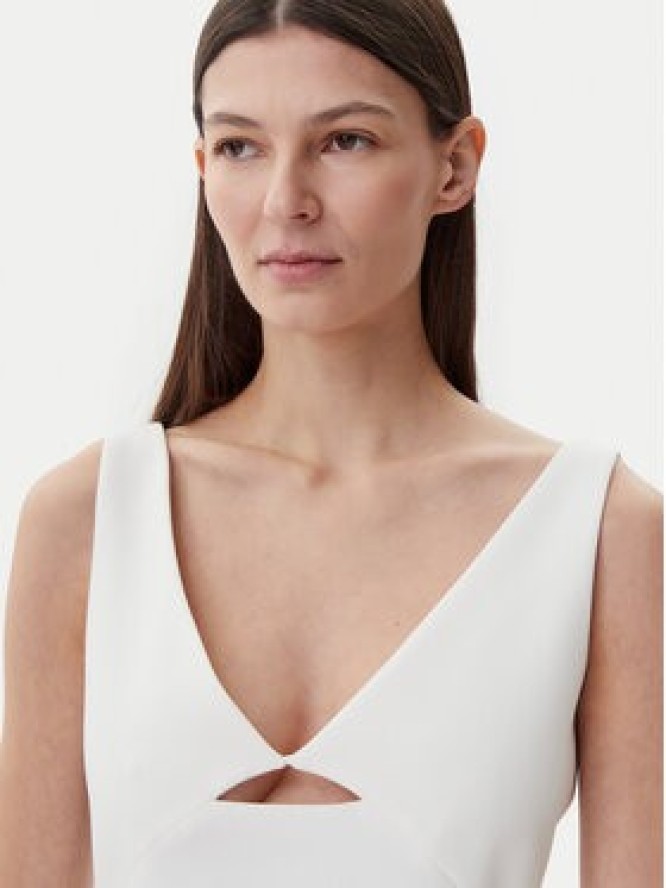 HUGO Sukienka koktajlowa 50537626 Biały Slim Fit