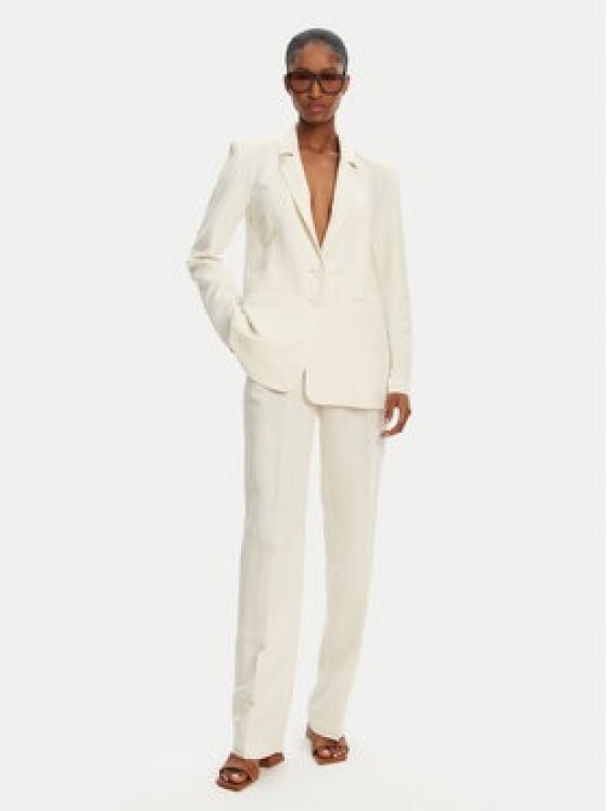 Patrizia Pepe Marynarka 2S1524 A052 B823 Écru Regular Fit