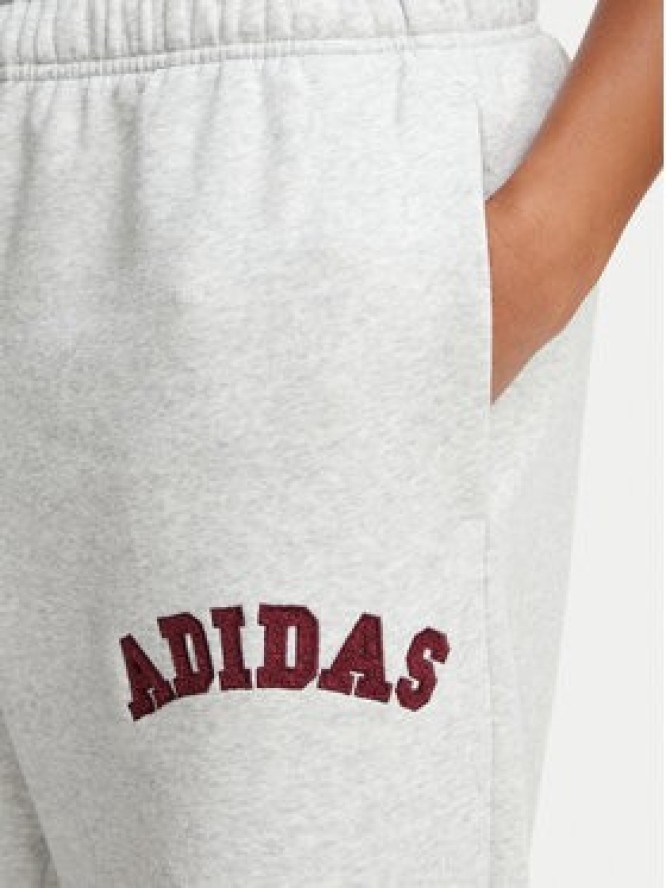 adidas Spodnie dresowe Adidas Damskie 3-Stripes KU0333 Szary Loose Fit